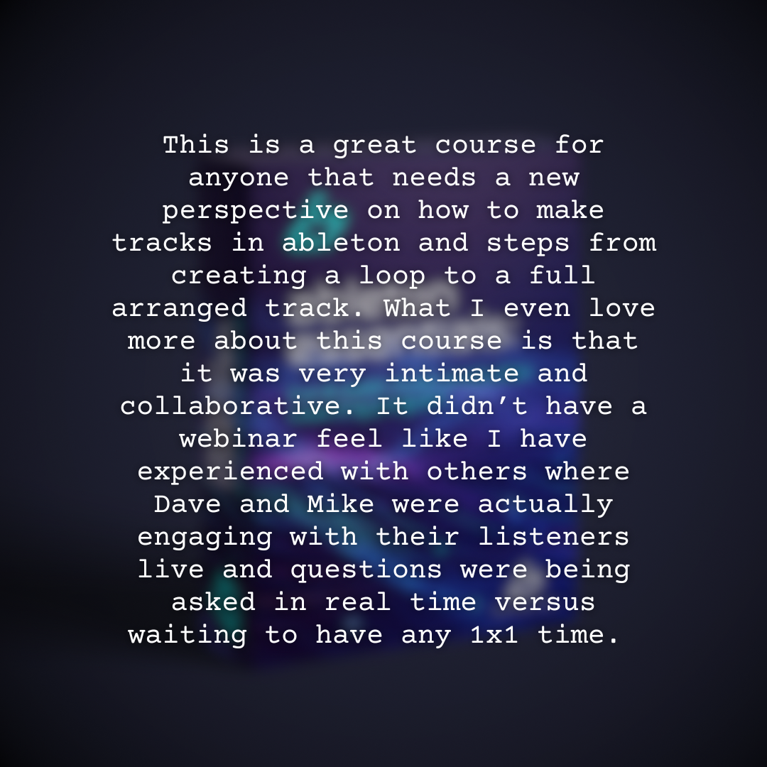 Ableton Essentials: Live 8 Week Music Production Coaching Program